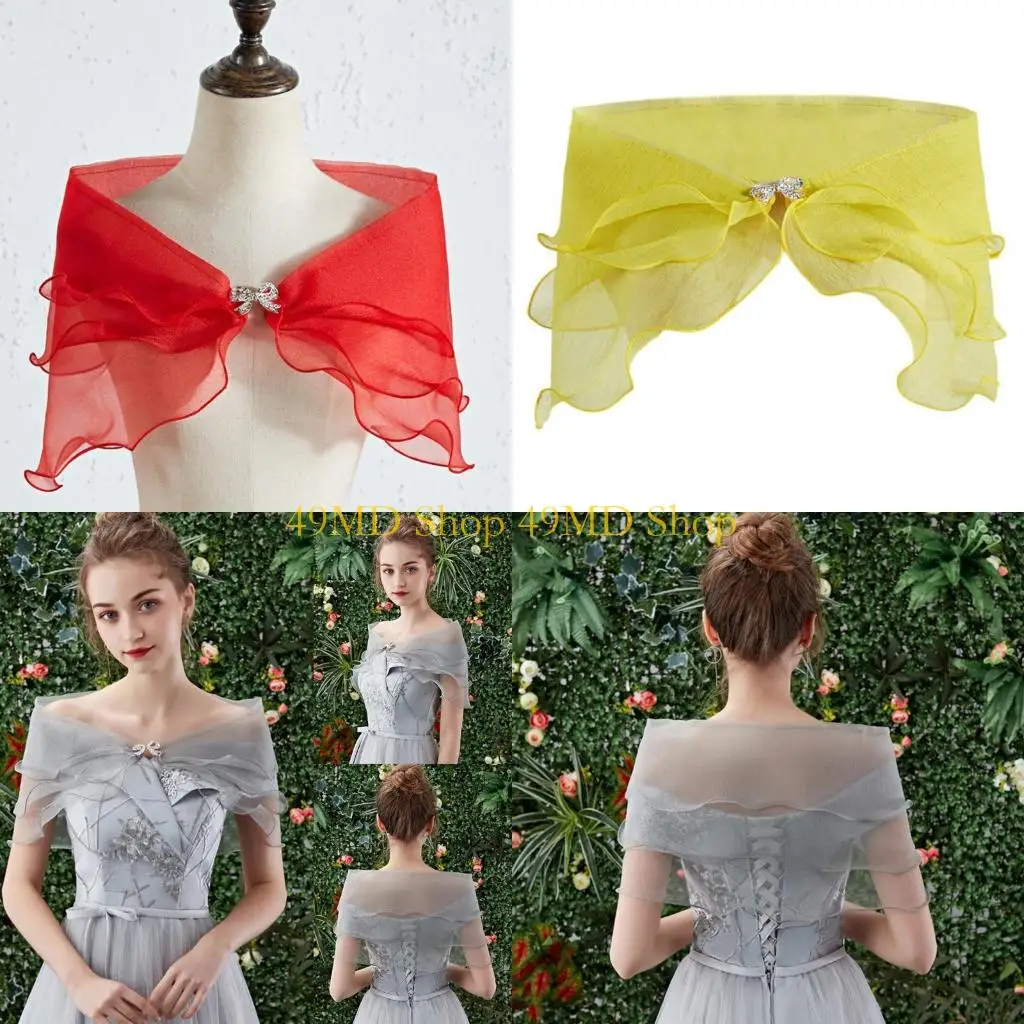 

49MD Women Vintage Lieed Make Shal Prap Shrug для пристежки для пристрадывания.
