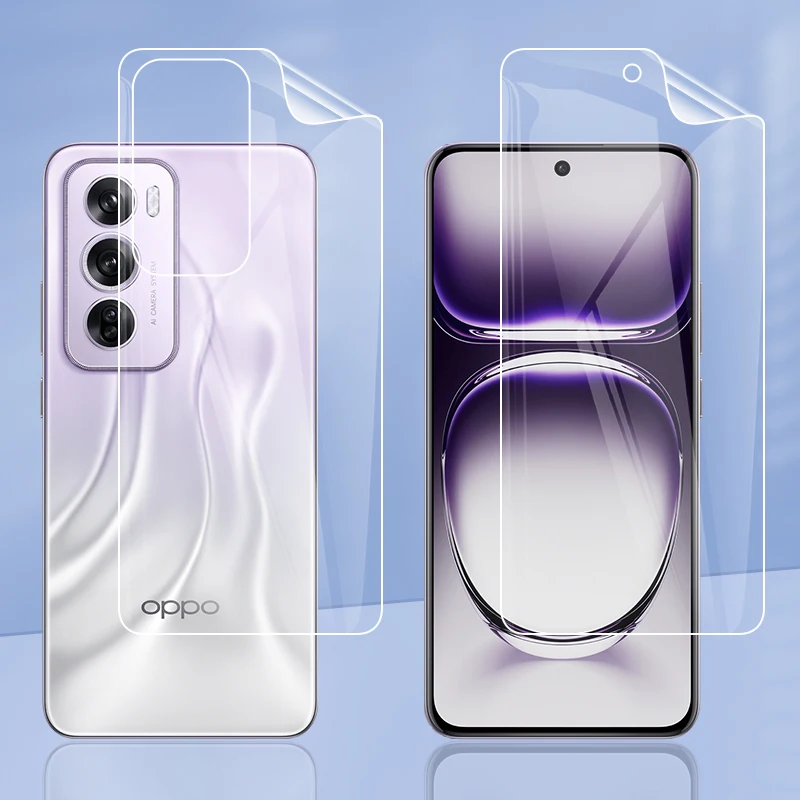 For Oppo Reno13 Reno12 Pro (China) 5G Clear TPU / Matte Anti-Fingerprints Hydrogel Full Cover Soft Screen Protector Film