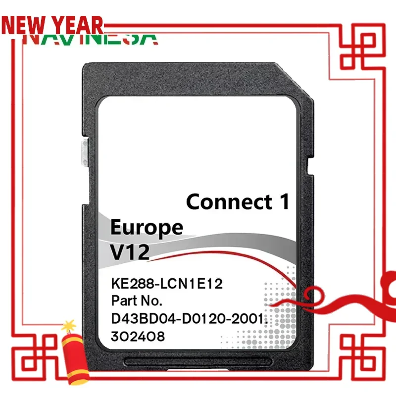 

8GB for Nissan Note 2006-2013 Car Connect1 V12 Europe Map Version Navigation SD Card GPS Card