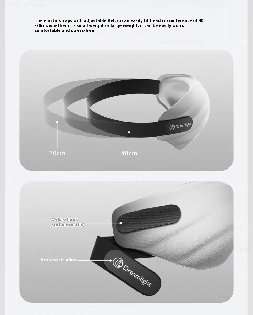 Dreamlight 4Spro Airbag Augenmaske Seiden-Textur Verdunkelung Schlafmaske für Erwachsene Augenermüdung Tragbare Schlafbrille Augenmaske – Detail 13