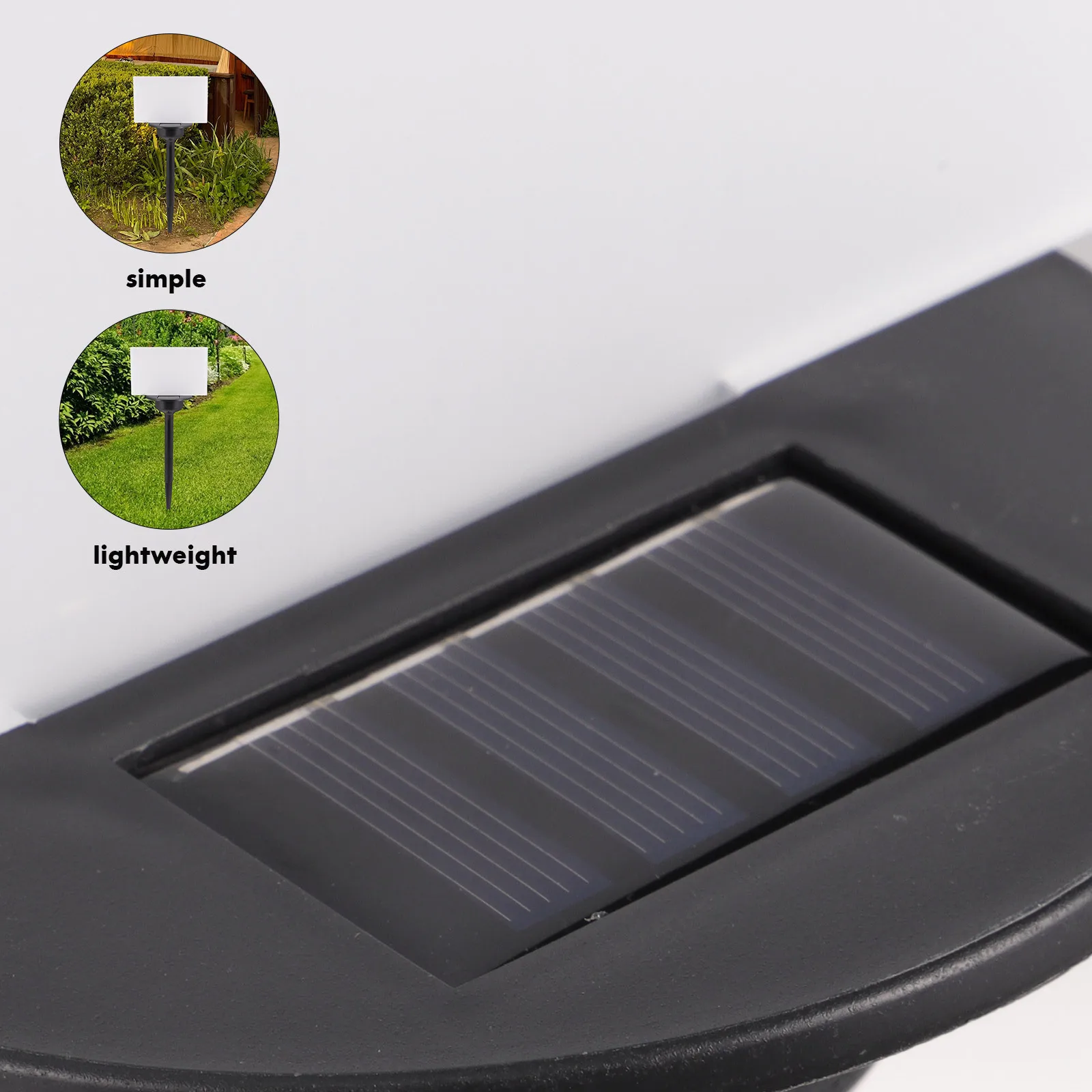 

1Set Solar Lawn Light Acrylic Garden Solar Powered Lamp LED Yard Ground Light Outdoor Heat Transfer Printing Board Waterproof