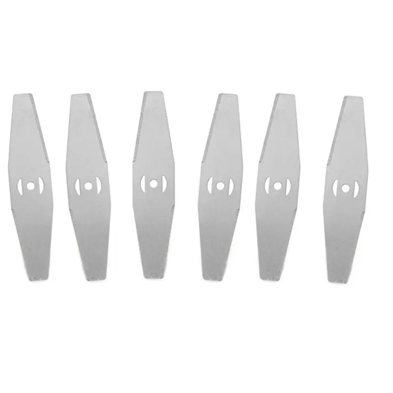 A57X NEW 6 Pcs Metal Grass Trimmer Blade String Trimmer Head Replacement Accessories Saw Blades Lawn Mower Fittings