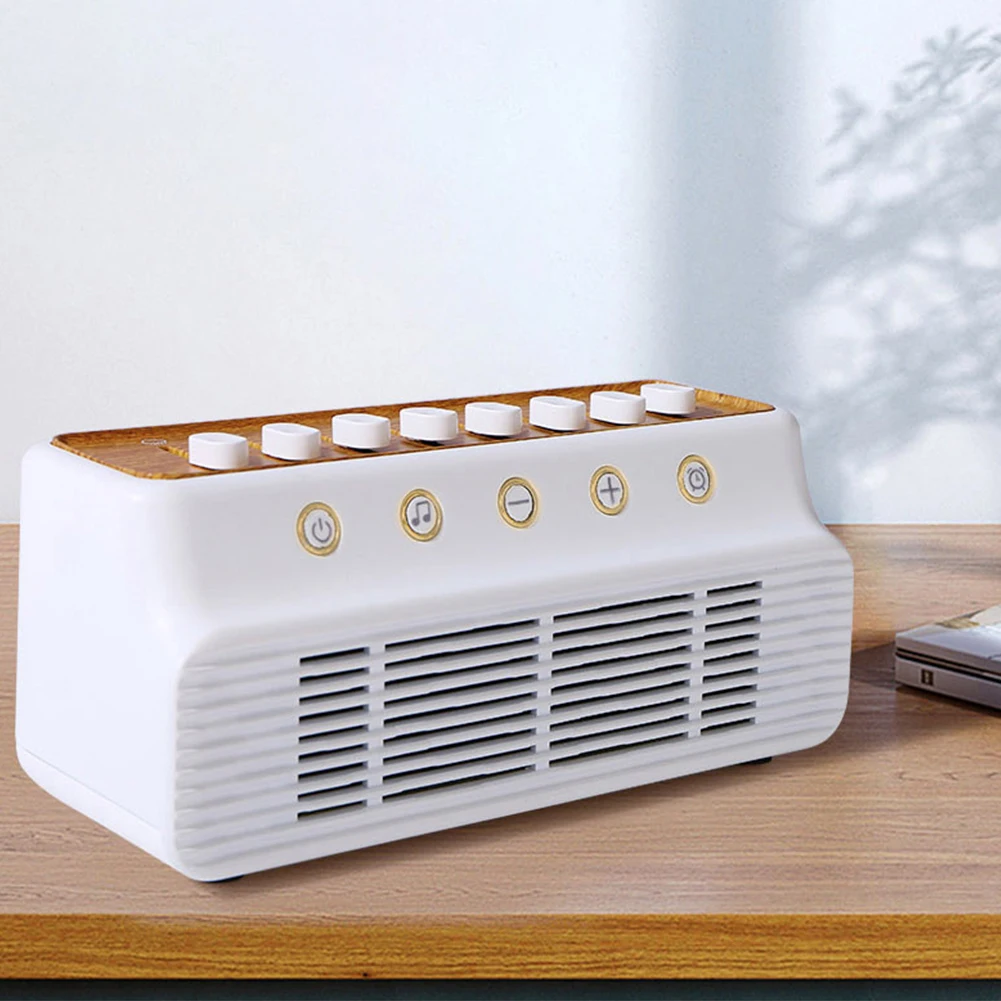 DIY-Lautsprecher mit weißem Rauschen und 8 Naturgeräuschen, tragbarer BT-Lautsprecher, Timer, weißes Rauschen, Schlafmaschinen für Zuhause, kreatives Geschenk