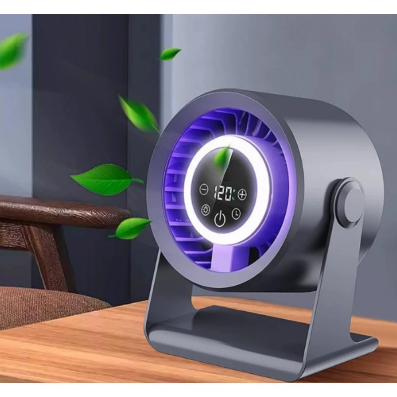 Turbo Powerful Circulating Fan Wall Mounted Small Desktop Fan Household Portable Air Cooling Fan for Kitchen Bedroom Outdoor