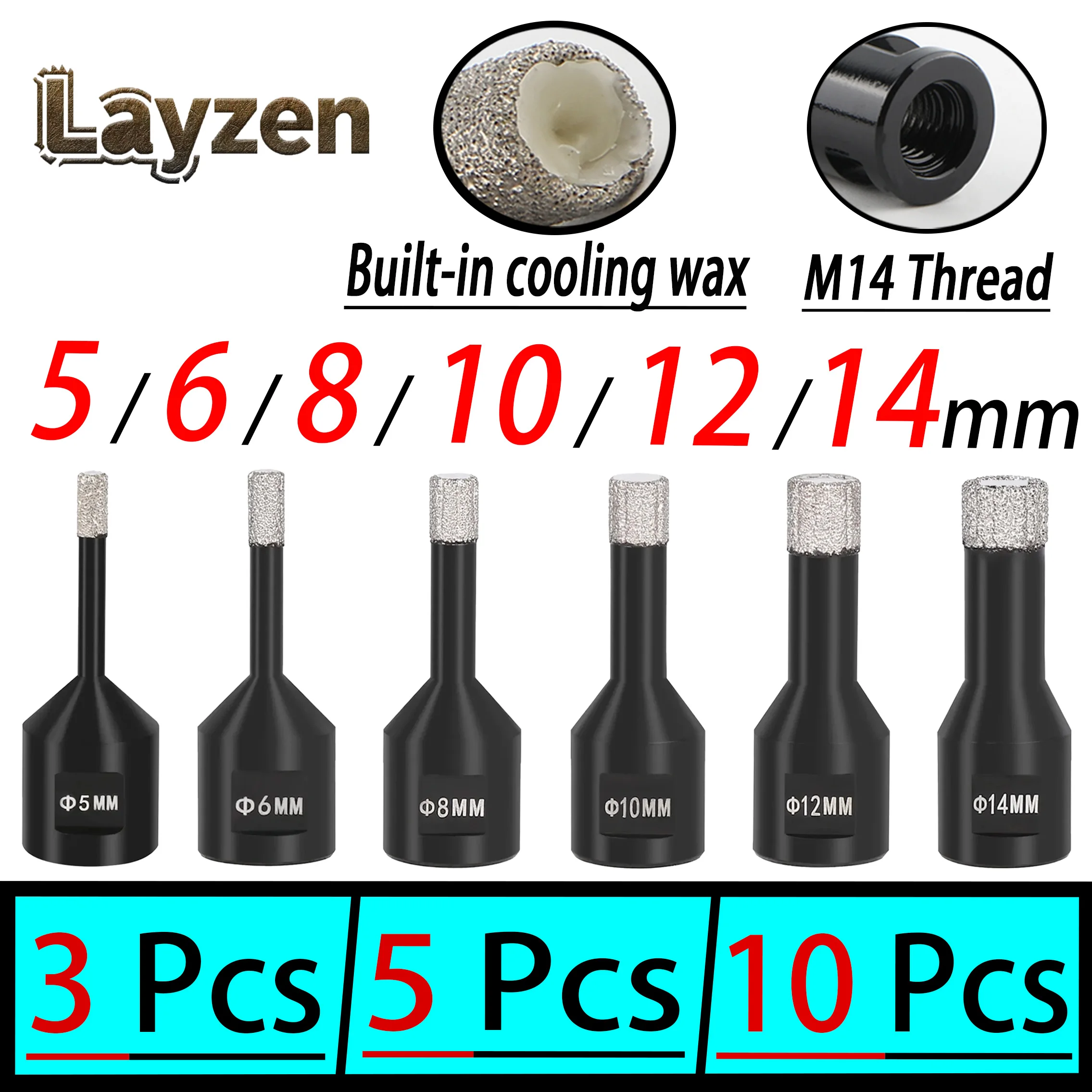 3/5/10Pcs 5-14Mm M1…