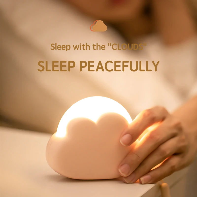 Cloud Night Light LED Mini USB Wireless adorabile luce notturna a forma di nuvola per camera da letto bambino bambini regalo creativo