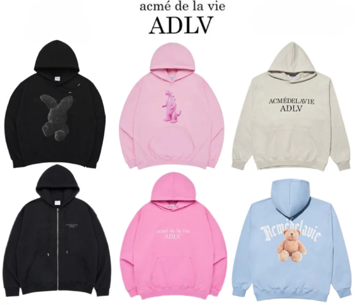 2024 New ADLV Rabbit Hooded Sweater High-end Brand High-quality Men\'s and Women\'s Couples Hoodie Trendy Big-name Coat Sweater