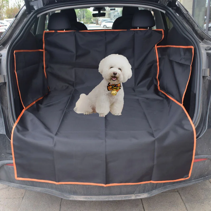 

SUV trunk protection mat Orange edge washable pet trunk mat Outdoor waterproof pet car mat