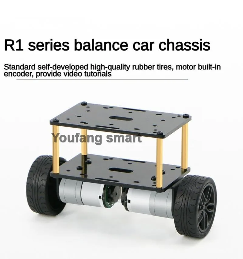 2WD Self Balancing Robot Car Encoder Motor 2 Layers Car PID Adjustment LQR Trolley Robot DIY Kit Programmable Balance Robot