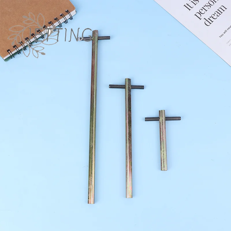 (SMTGDP11)Elevator Triangle Key 100/200/300mm Wrench Triangular Screwdriver Extended Type Train Triangle Key Elevator Door