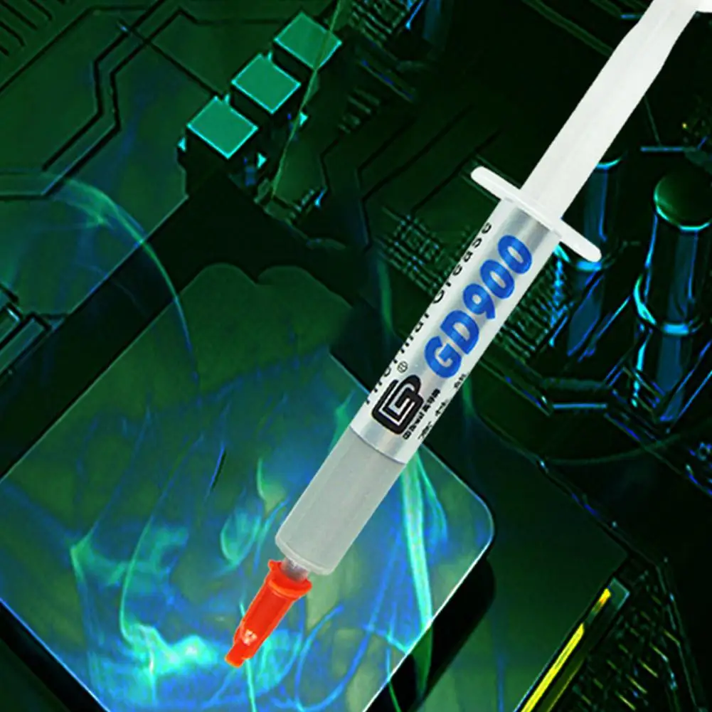 GD900 1/7/15g Needle Tube Installed Thermal Grease Suitable For CPU Processors Heatsink Plaster Water Cooling Radiator