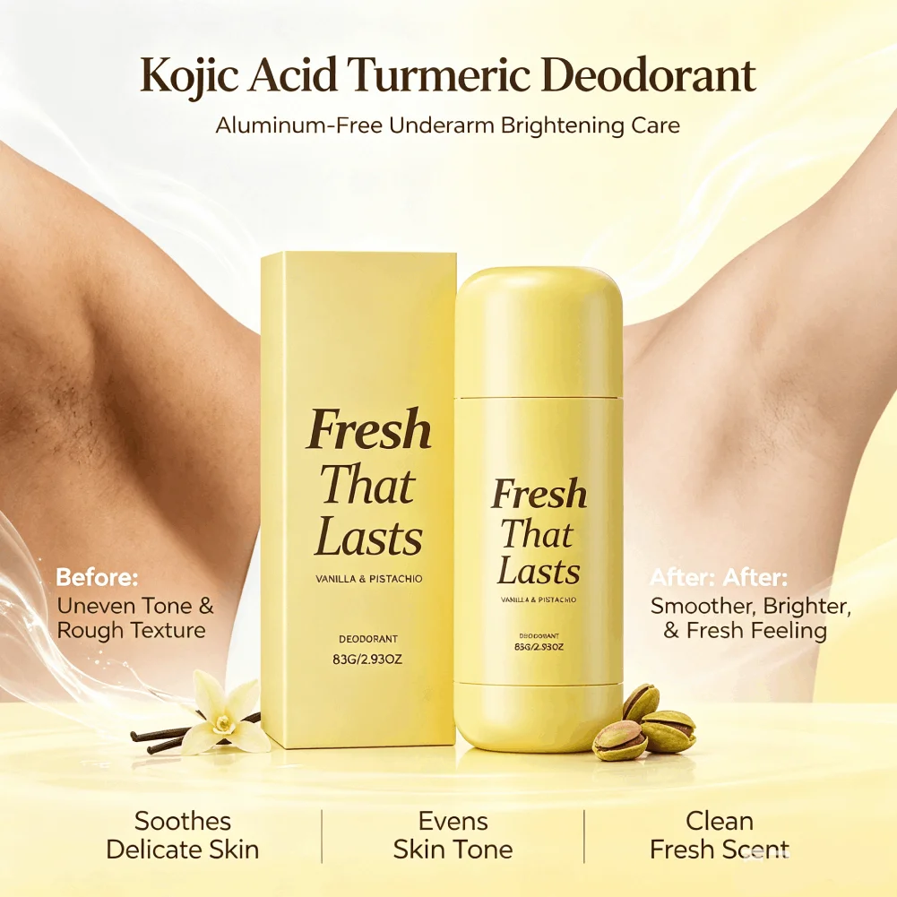 Kojic Acid Turmeric Antiperspirant Lotion Anti Sweating Lasting Freshness Underarm Deodorant Antiperspirant Stick