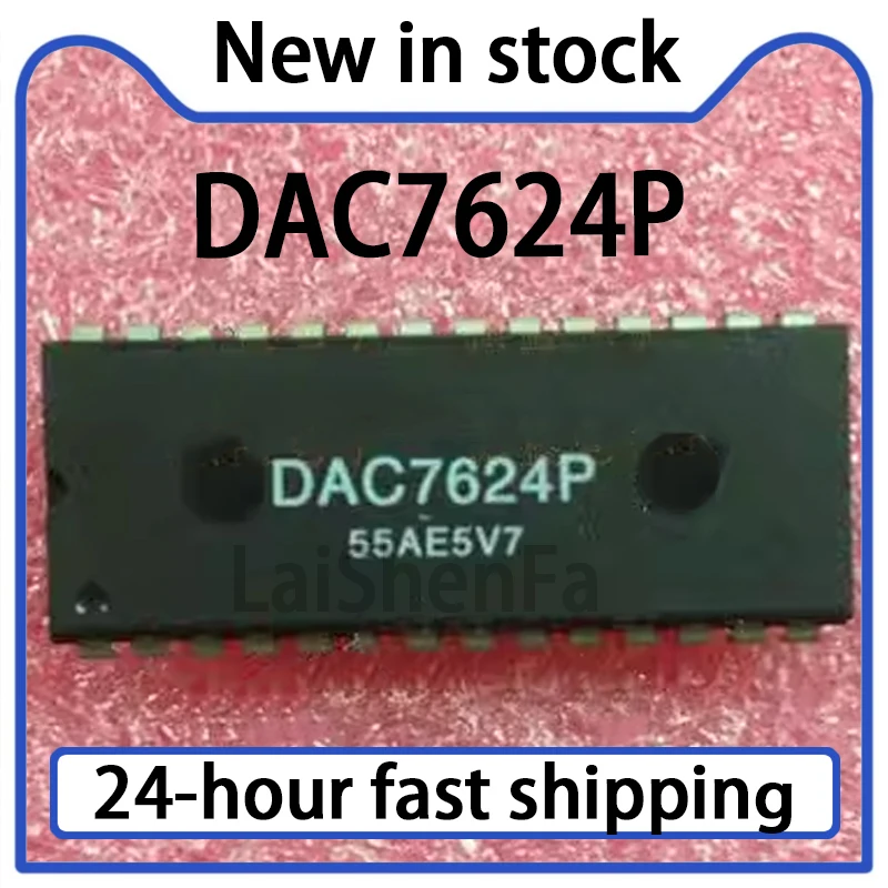 1PCS DAC7624P DAC7624 DIP28 12 bit four-way voltage output digital analog converter in stock