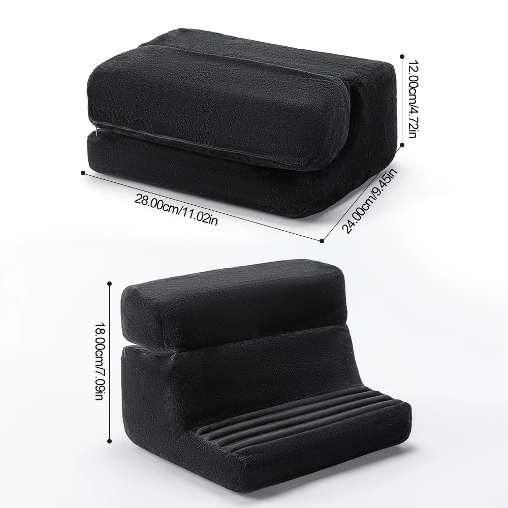 Multi-functional Tablet Pillow Stand，4 Angles For Comfortable Reading and Watching Of Mobile Phone Tablet Reading Stand，Foldable