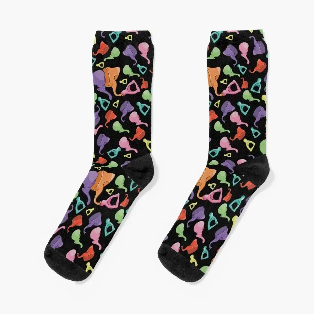 

Middle Ear Anatomy Pattern (Black Background) Socks christmas stocking anti-slip colored New year's Socks Men's Women's