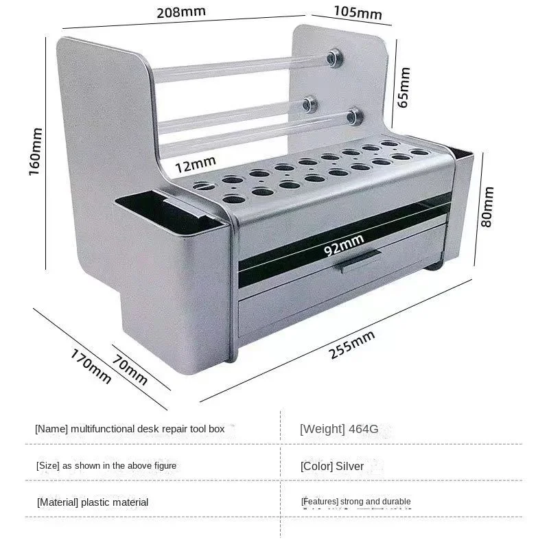 Caixa De Armazenamento De Peças Chave De Fenda Manutenção Do Telefone Móvel Desktop Rack Acessório Caixa Armário De Ferramenta De Manutenção