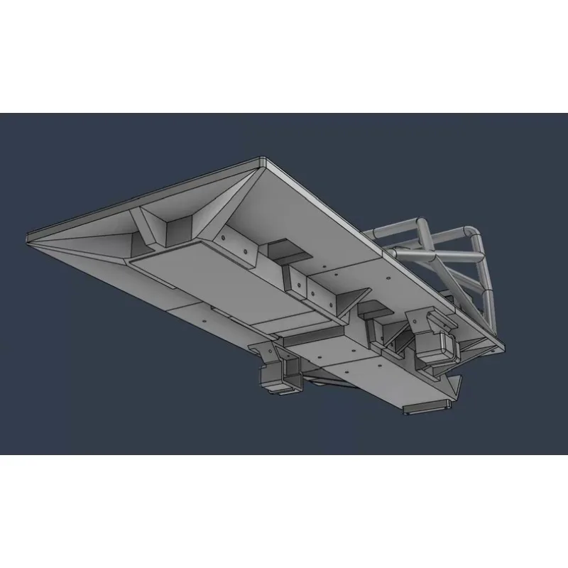 Upgrade Modules for 1/10 Scale CROSSRC EMO NT6 Unimog RC Crawler: Competition Roll Cage Flatbed Trailer Damage-Free Installation