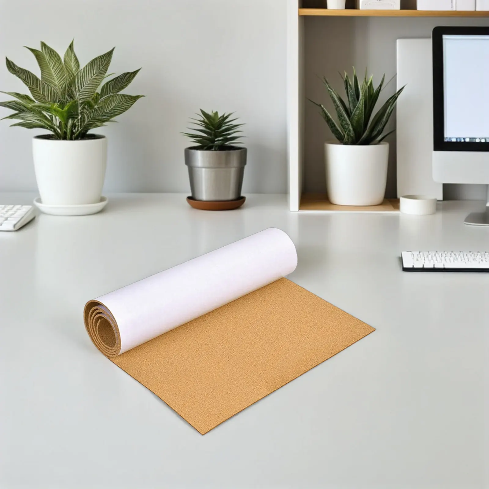 Self Adhesive Cork Roll 120x30cm Cork Sheet with Adhesive Backing Versatile Bulletin Board for Walls Noise Reducing Wall