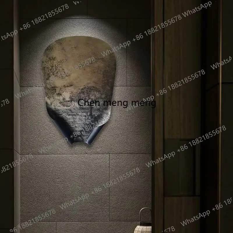 CC182 New Chinese three-dimensional decorative painting background wall soft installation entrance special-shaped high-end lands