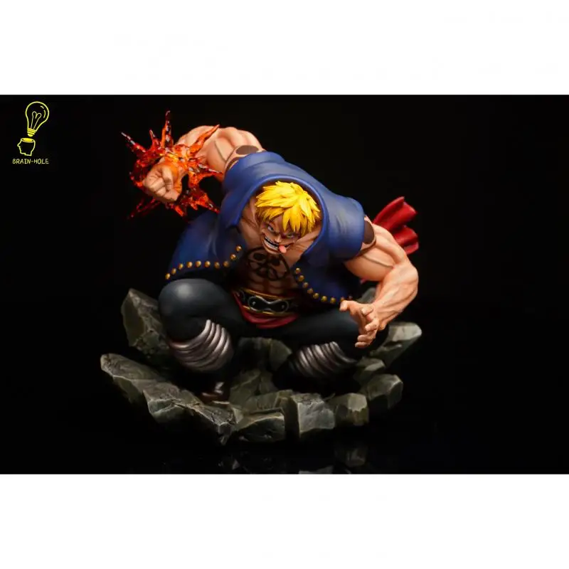 18Cm Resin Gk Brain Hole Studio One Piece Bellamy Anime Action Figure Collectible Model Garage Kit Statue Doll Toys Gift