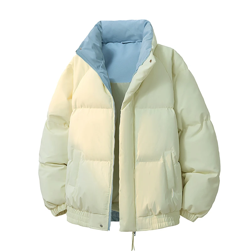 

Brand Men Thickened Parkas New Loose Women New Winter Style Coats Cotton-padded Coat Winter Bread Coat Men Stand Collar Parkas