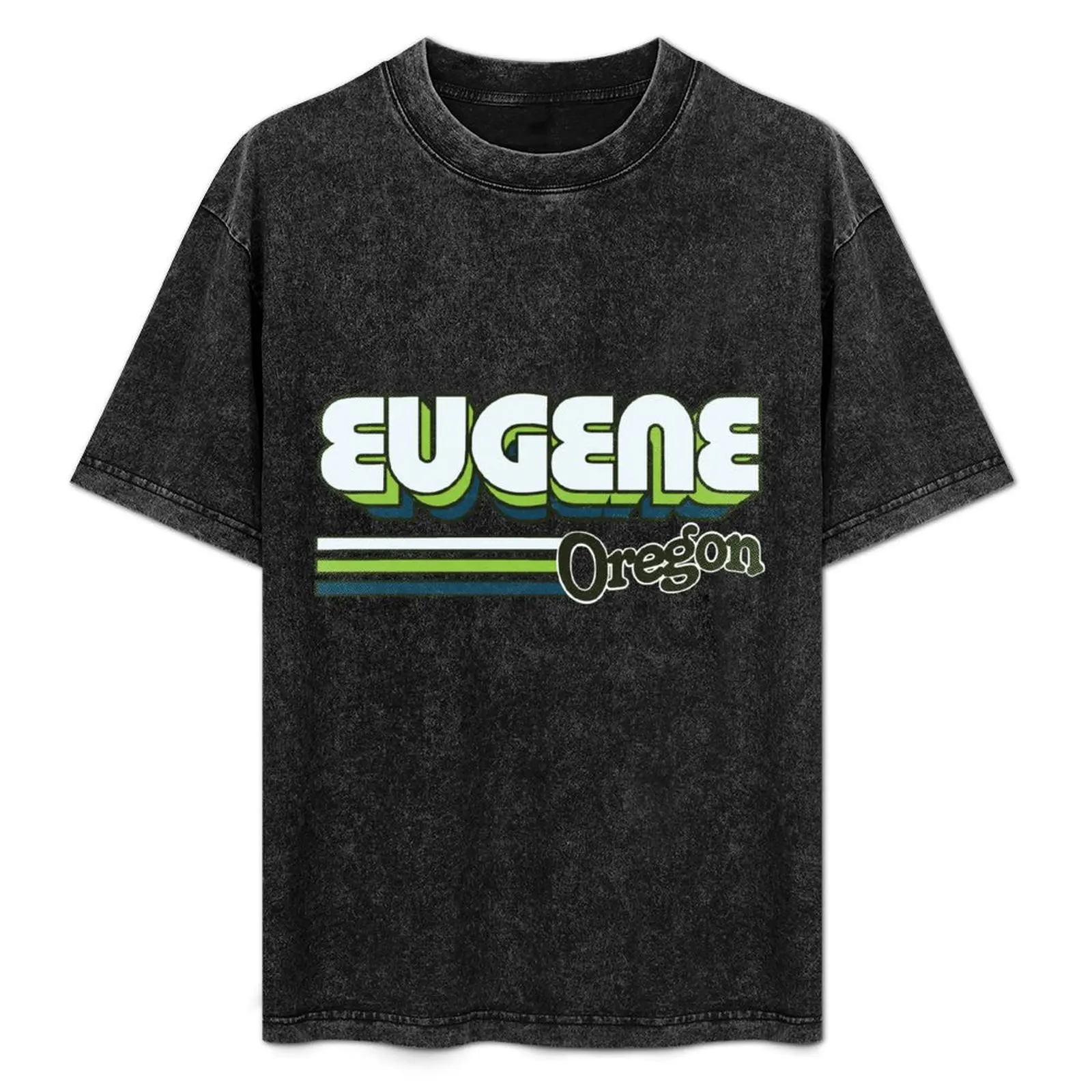 Eugene, OR | City Stripes T-Shirt Holiday Party Tee Shirt