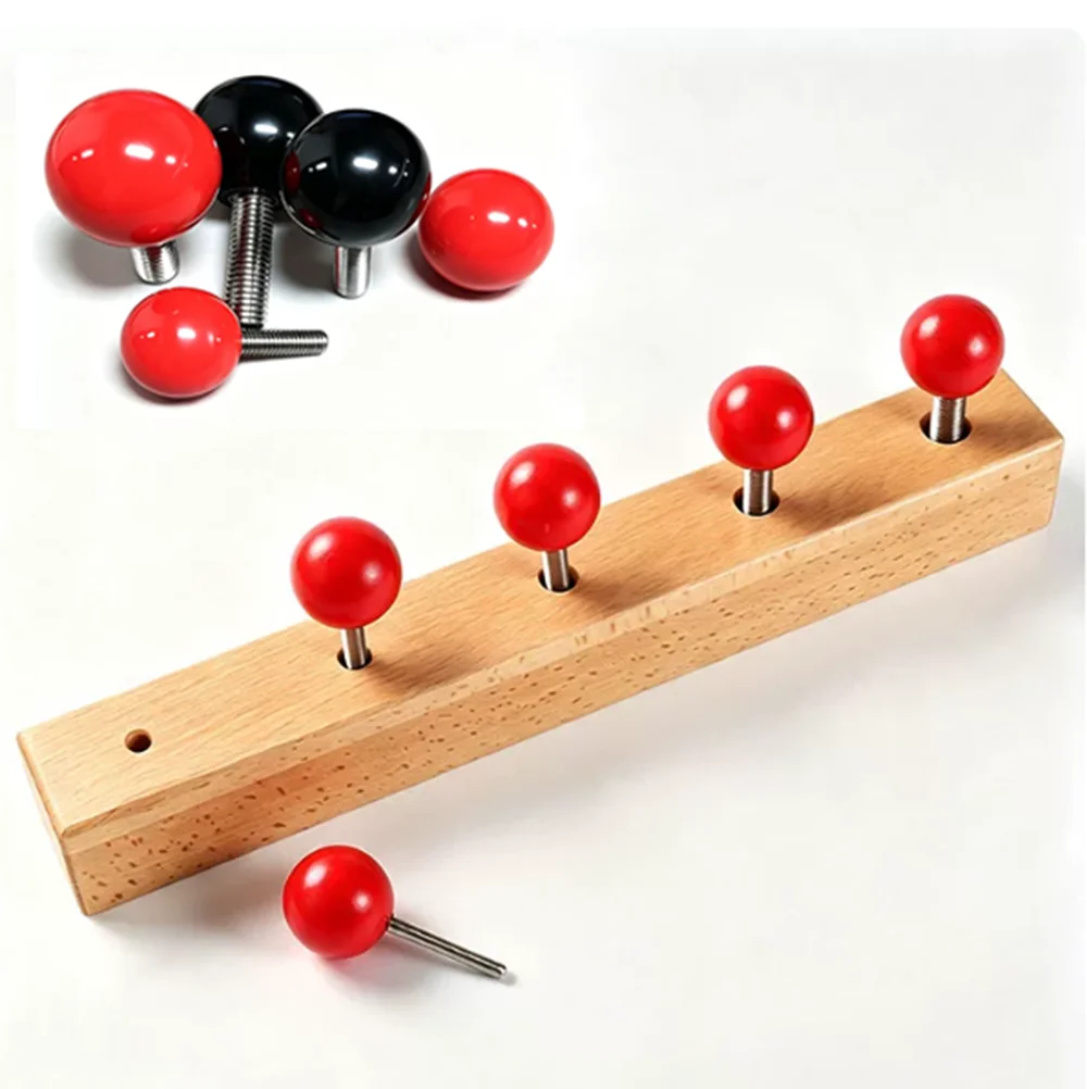 M4-M16 Hand Tighten Handle Bolts 304 Stainless Steel Thread Ball Head Hand Knob Mechanically Adjustable Thumb Machine Screws