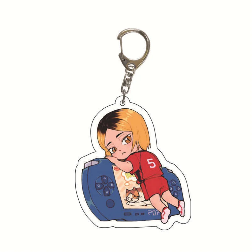 Anime Haikyu!! Volleyball Boy Keychain Tetsurou Hajime Tooru ShouYou Kenma Bokuto Tobio Keiji Accessories Pendant Christmas Gift