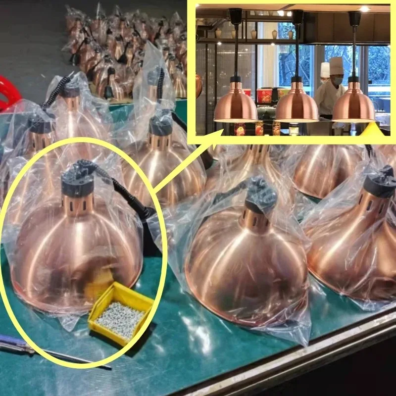 Suitable Foretractable Insulation Lamp Single Head Liftable Hanging Type Food Buffet Barbecue Lamp Food Heating Chandelier