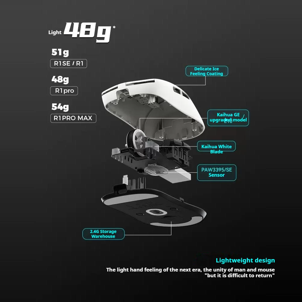 VGN VXE Dragonfly R1 pro Max ماوس لاسلكي مريح خفيف الوزن PAW3395/se للرياضات الإلكترونية ماوس ألعاب الكمبيوتر طويل التحمل