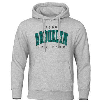 1898 Brooklyn New York Printed Mens Hoody Creativity Crewneck Clothing Fashion Oversize Sweatshirt Fashio Crewneck Hoodie Male 5