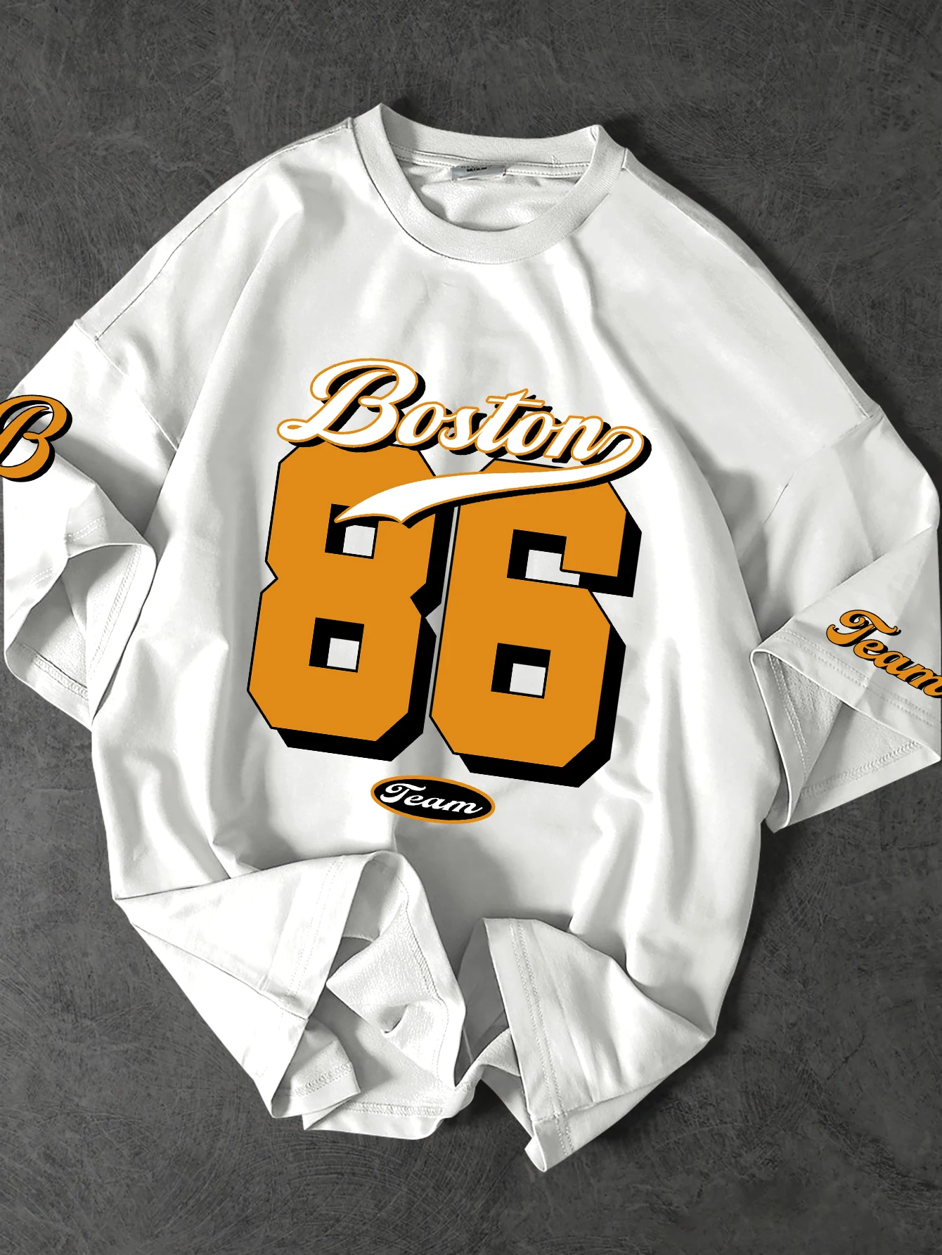Vintage Boston 86 Retro Script Graphic T-Shirt