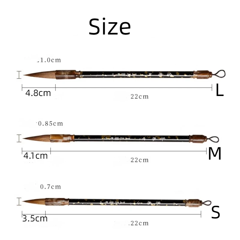 Woolen Multiple Hair Calligraphy Brush Professional Chinese Calligraphy Practice Writing Brushes Set Adult Beginner Practice Pen