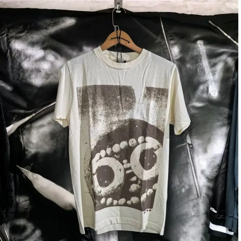 White Cactus Jack T-shirt Hiphop Street Colorful Graffiti Cartoon Spoof Monster Short Sleeve Men Women Utopia Tops Casual Outfit