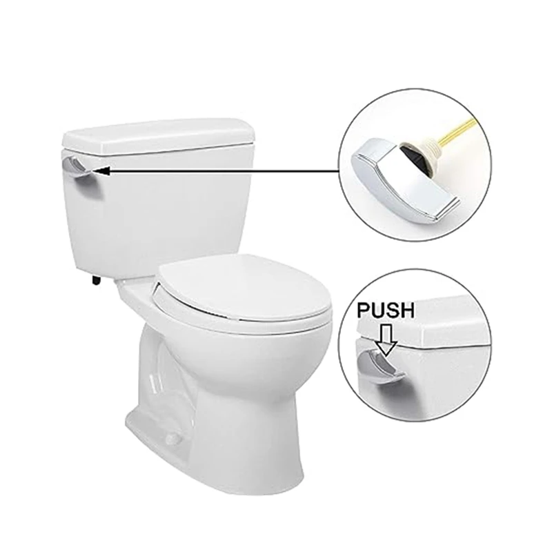 Toilet Tank Accessories Flushing Wrench Flushing Toilet Tank Flush Rod Replacement Parts Side-Mounted Toilet Tank Rod