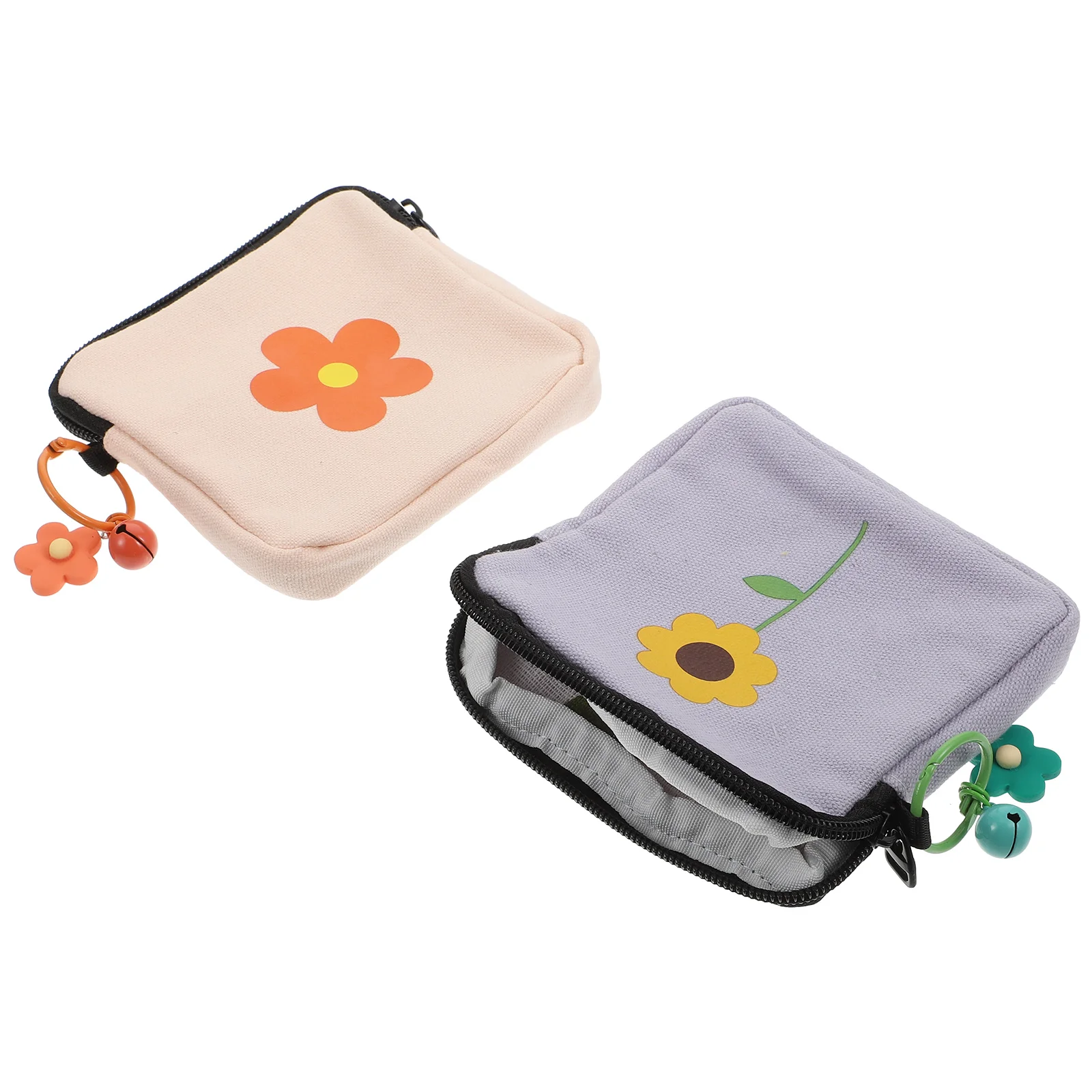 2 Pcs Sanitary Napkin Storage Bag Menstrual Pad Bags Nursing Pouches Portable Practical