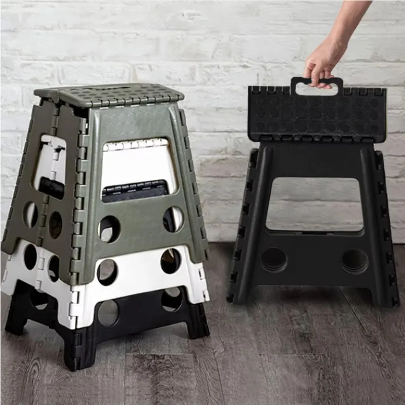 Home Daily Use Thickened Plastic Folding Stool Convenient Outdoor Children's Small Stool