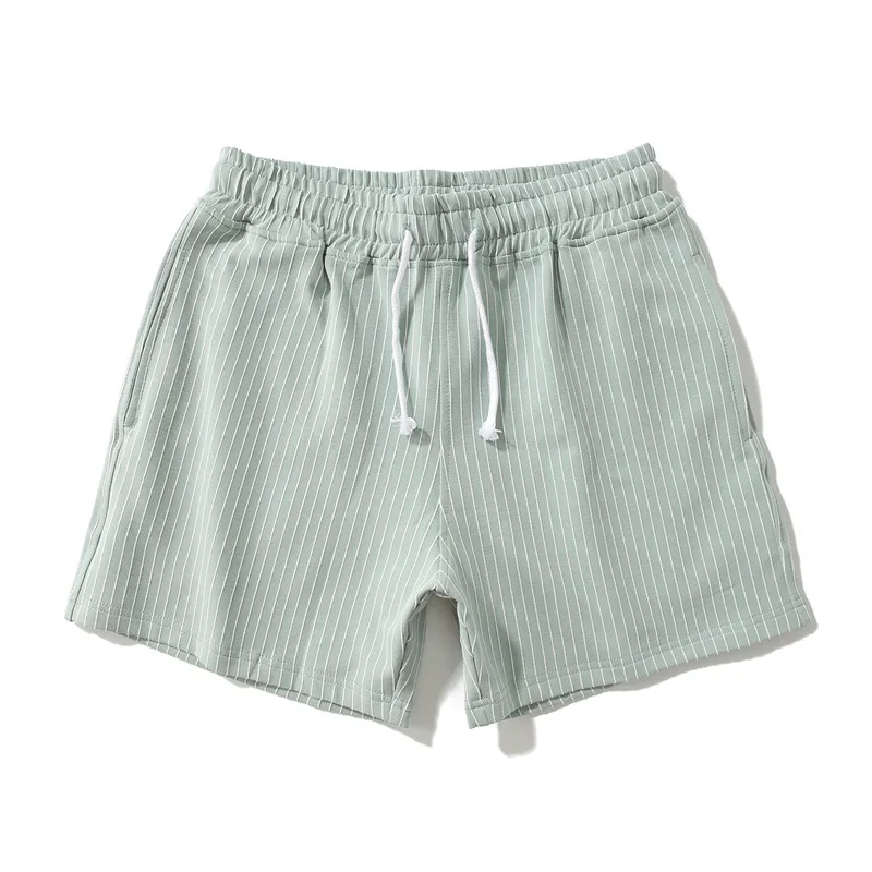 Neue Herren Baumwoll-Streifenshorts Sexy Freizeit-Sportshorts Modische Schnür-Strandshorts mit Taschen Sommer Herrenbekleidung – Detail 17