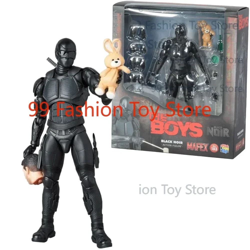 

In Stock Mafex No.183 MAFEX Black Noir The Boys Action Figure Collectible Toy Gift