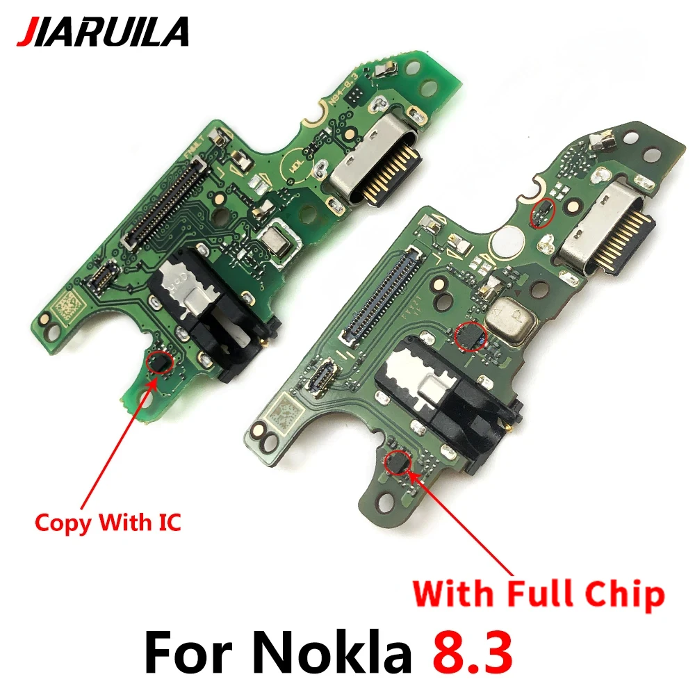 NEW Tested USB Charging Port Jack Dock Connector Flex Cable With Microphone Board For Nokia 8.3 5.3 USB Charger Port Connector