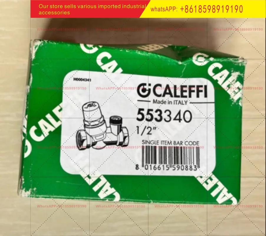 New Italy imported Caleffi automatic replenishment valve pressure gauge 553340, DN15, DN20 specifications