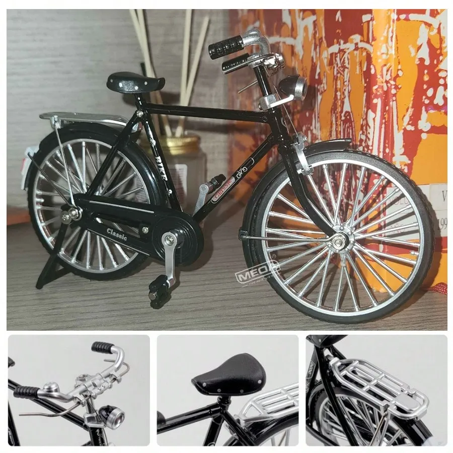 Classic Memories of the 19th Century Dad's Bike Mini Bike BMX Finger Skatebike Toys Metal Bicycle Tabletop Decoration