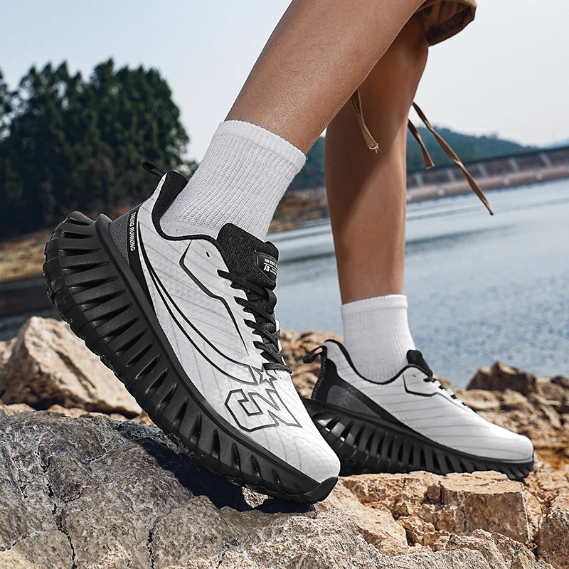 

Men's Shoes Breathable All-match Mesh Shoes Sports Carbon plateShoes Men's All-match Wear-resistant Running Shoes for Men