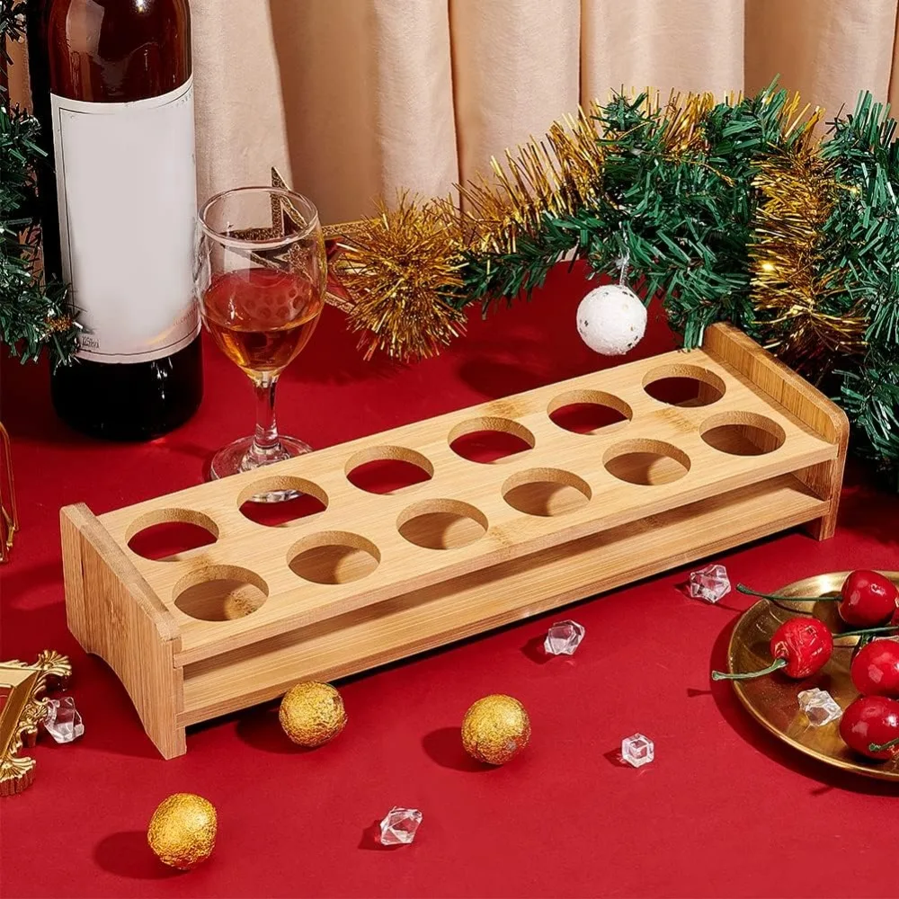 12 Shot Glass Tray Holder Hole: 1.45