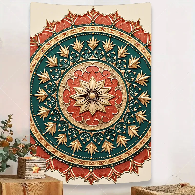 

1pc Wall Tapestry Boho Mandala Tapestry - Bohemian Wall Hanging for Living Room Decor