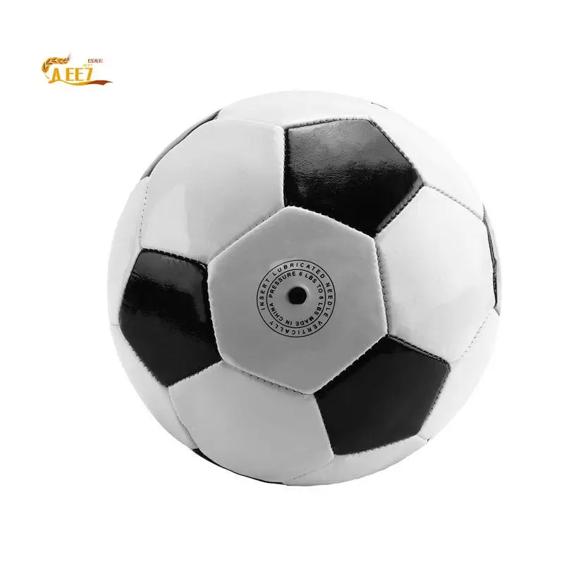 AEE7-Size 5 Professional Training Soccer Balls PU Leather Black White Football Soccer Balls Goal Team Atch Training Balls