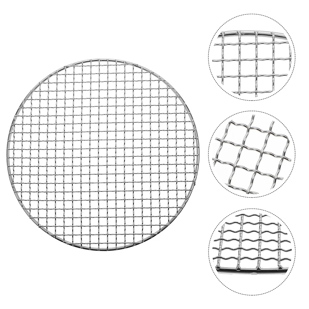 

Grilling Mesh Outdoor Barbecue Net Iron Made High Temp Resistant Non-Stick Lightweight Portable Grill For Picnic Bbq Supply