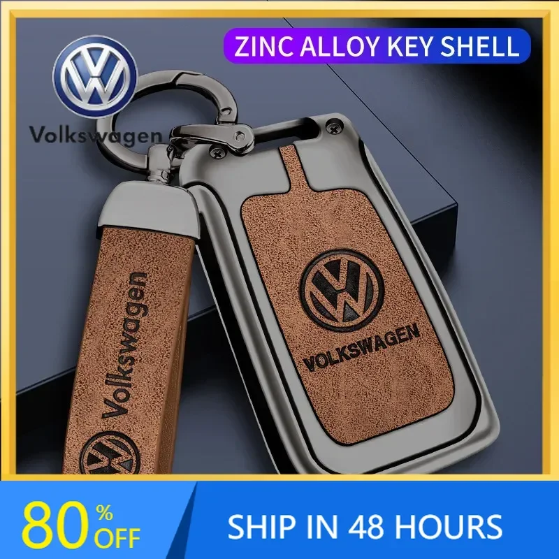 

2026 Hot For VW VOLKSWAGEN Zinc Alloy Car Remote Key Cover Case Holder Protector Shell Fob For VW Volkswagen Golf 7 MK7 Tiguan M