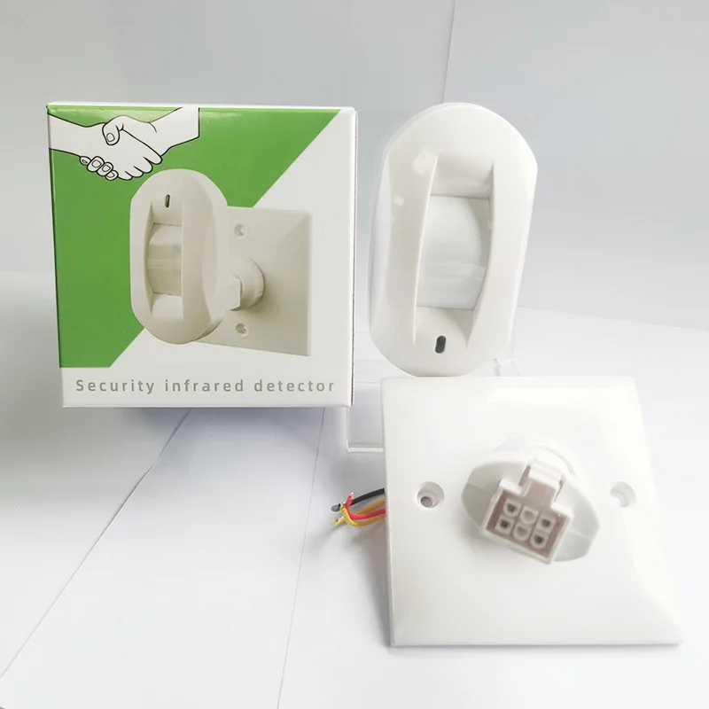86 Staffa Rilevatore di tende a infrarossi passive cablate HC-610 Allarme per porte e finestre plug-in Rilevamento grandangolare del movimento del corpo umano