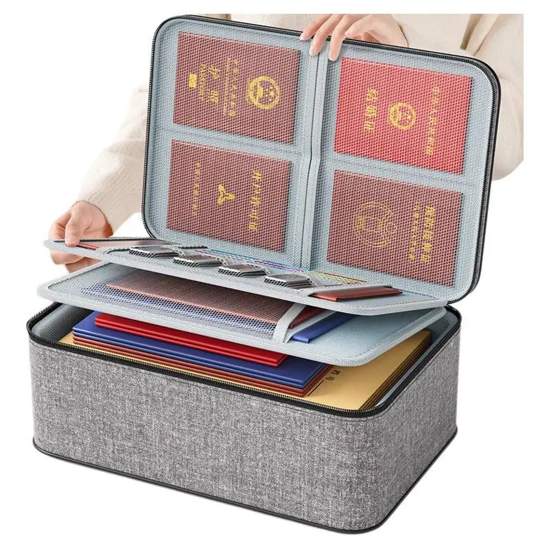 

Коробка для хранения документов: органайзер для паспортов, сертификатов, карт и других важных вещей с функцией подтверждения подлинности